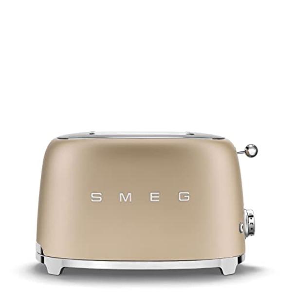 OVENTE Electric 2 Slice Toaster Machine with 6-Shade Browning Selector Setting, Compact Design and Removable Crumb Tray, 700W Power Perfect for Toasting Bread, Thin Bagels and Waff
