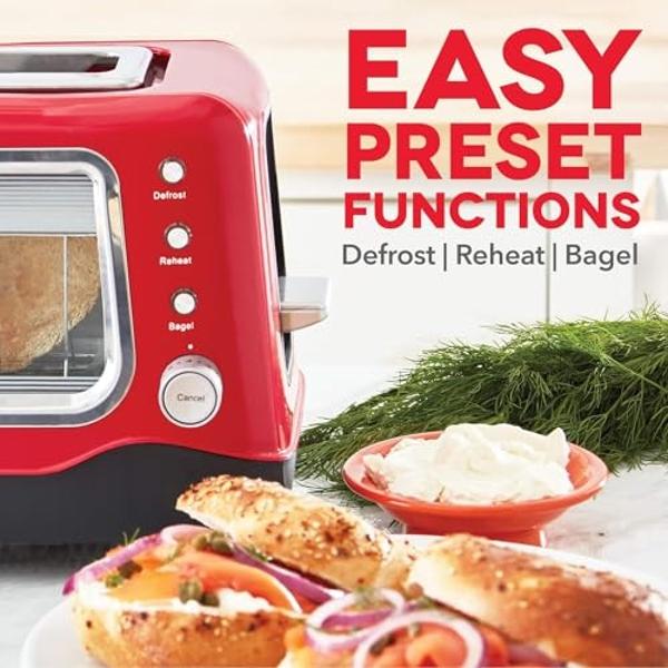 Toaster 4 Slice, Extra Wide Slots, Stainless Steel with High Lift Lever, Bagel and Muffin Function, Removal Crumb Tray, 7-Shade Settings with Warming Rack, Silver, Yabano