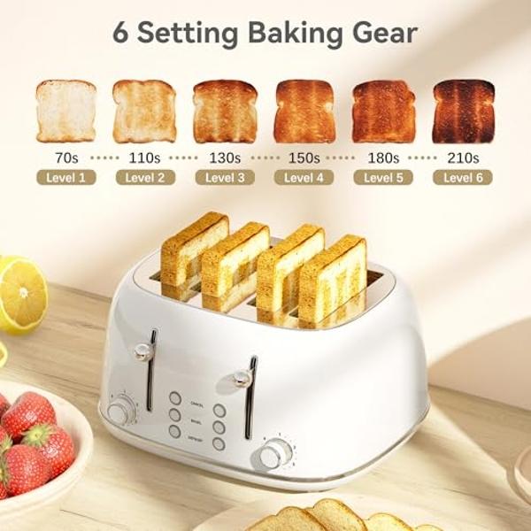 Cuisinart CPT-435P1 4-Slice Countdown Motorized Toaster, Stainless Steel
