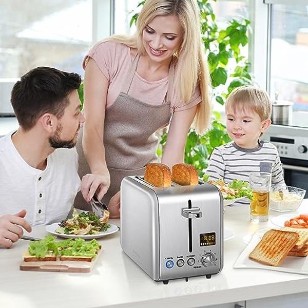Oster 4-Slice Toaster with Extra Wide Slots, Stainless Steel