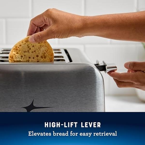 Oster 4-Slice Toaster with Extra Wide Slots, Stainless Steel