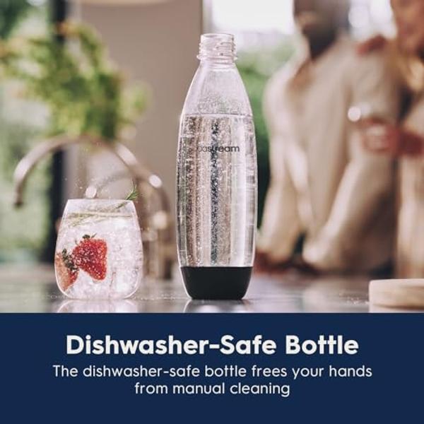 SodaStream Terra Sparkling Water Maker Bundle in Black - includes CO2, Carbonating Bottle, and Pepsi® Zero Sugar, Starry® Zero Sugar and MTN Dew® Zero Sugar 4-Flavor Variety Pack