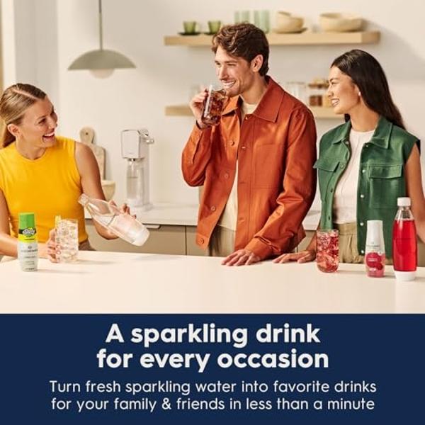 SodaStream Terra Sparkling Water Maker Bundle in Black - includes CO2, Carbonating Bottle, and Pepsi® Zero Sugar, Starry® Zero Sugar and MTN Dew® Zero Sugar 4-Flavor Variety Pack