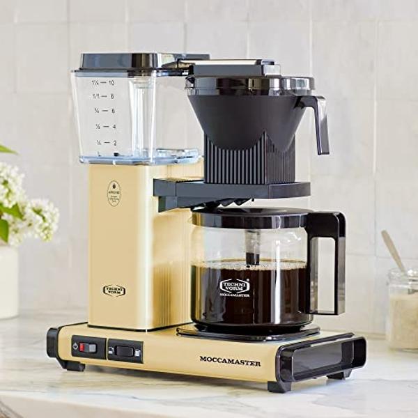 Technivorm Moccamaster 53927 KBGV 10-Cup Coffee Maker Butter Yellow, 40 Ounce, 1.25l