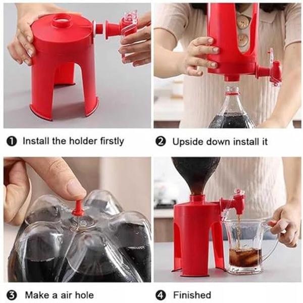 Soda Dispenser Drinking Water Dispense Machine Coke Bottle Dispenser Party Home Bar Accessory