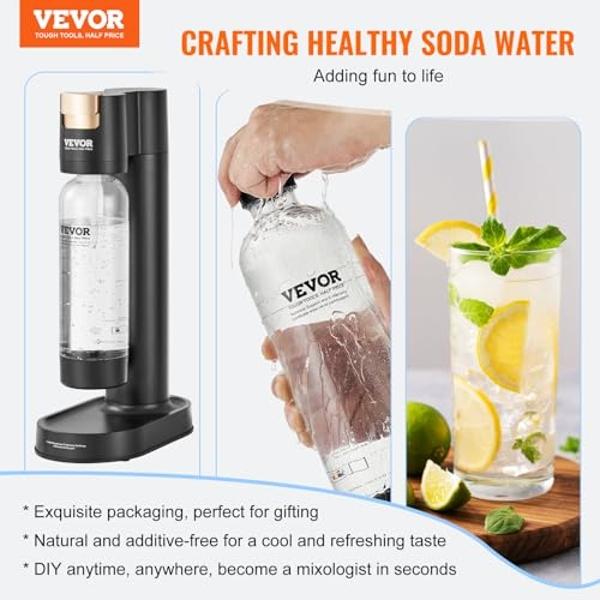 iSi Classic Sodamaker Set with Soda Siphon Chargers, 50-Pack - Stainless Steel 1-Quart Sparkling Water System & CO2 Carbonation Chargers for Carbonated Drinks, Juices, Cocktails - 