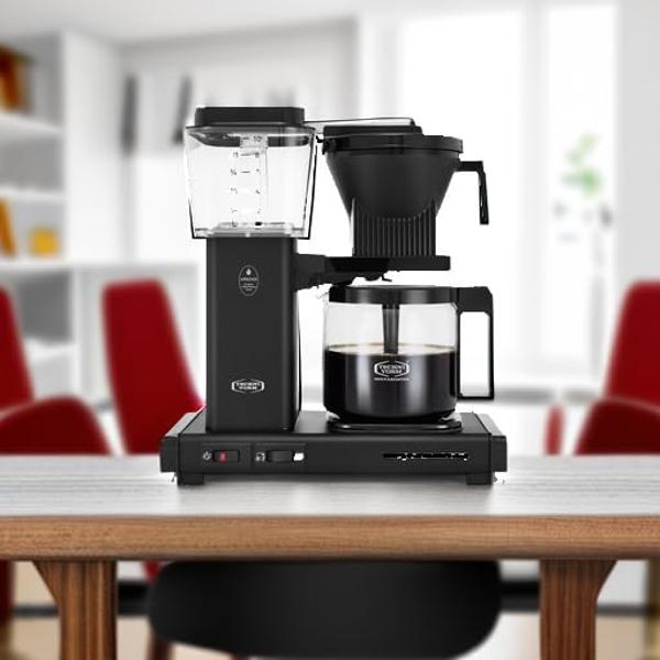 Moccamaster 53948 KBGV Select 10-Cup Coffee Maker, Matte Black, 40 ounce, 1.25l