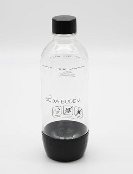 Flame King SodaBuddy Sparkling Water and Soda Maker, Bundle Includes 1 Soda Machine, 1 BPA-Free Bottles, and 1 4-Oz CO2 Carbonator