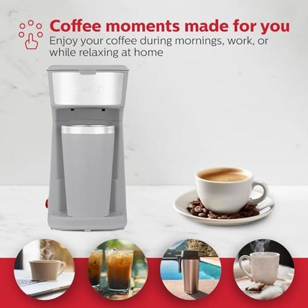 Bodum 12 oz Brazil French Press Coffee Maker, High-Heat Borosilicate Glass, Black - Made in Portugal