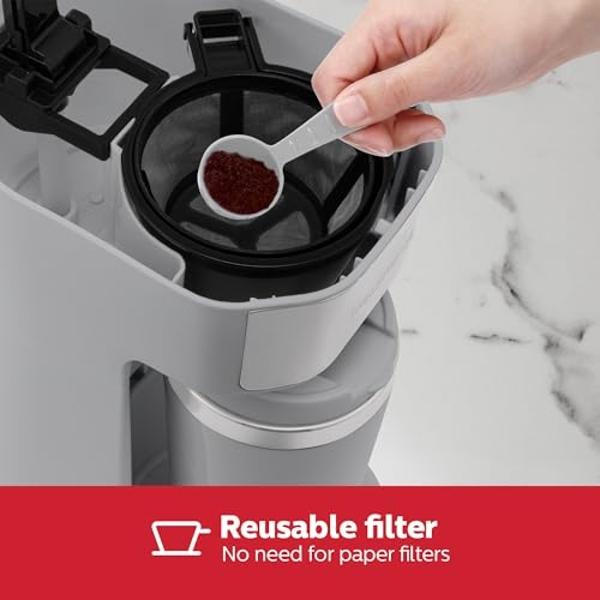 Stanley Classic Stay-Hot French Press Coffee Maker 48 oz | 5 Minute Brew, 4 Hours Hot | Mesh Filter for Coffee Grounds | Insulated Stainless Steel French Press | BPA-Free | Ash.