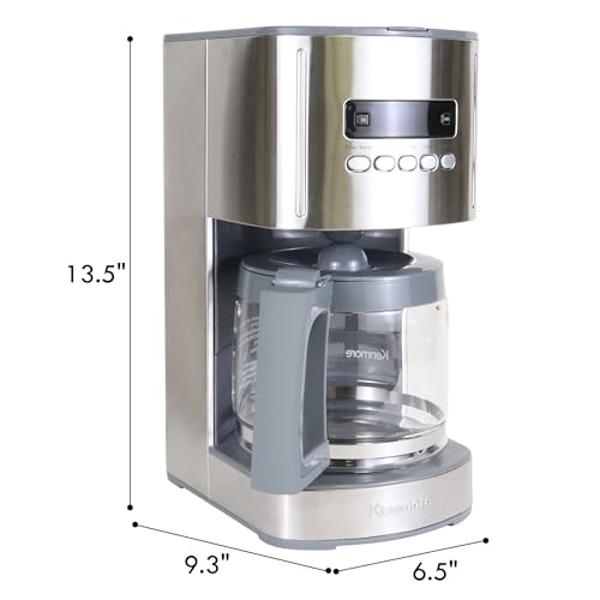YMMIND French Press Coffee Maker 304 Stainless Steel Coffee Press,with 4 Filters System, Heat Resistant Thickness Borosilicate French Press Glass, BPA-Free Brewed Tea Pot Coffee Pl