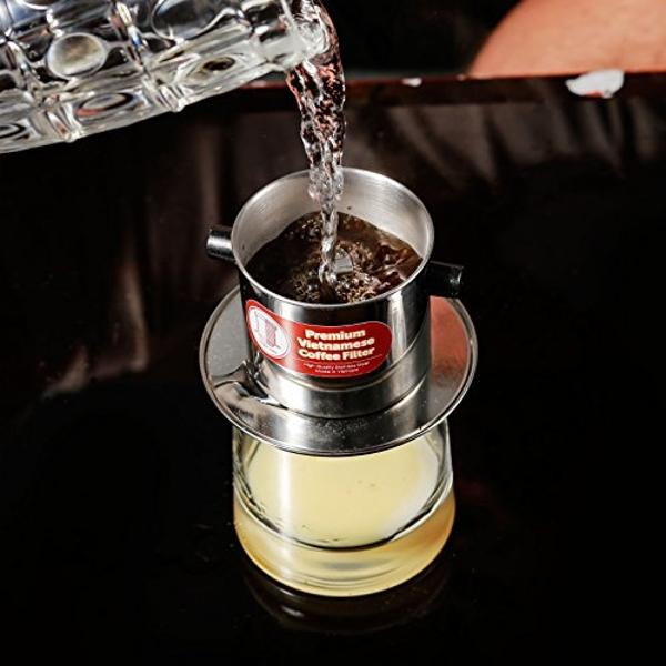 Thang Long Vietnamese Drip Coffee Maker Filter. Single Cup Serve. Inox. 6 oz Small Stainless Steel