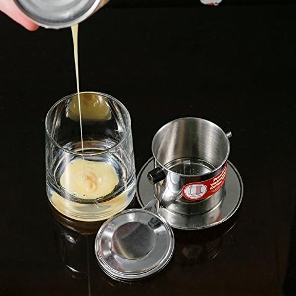Thang Long Vietnamese Drip Coffee Maker Filter. Single Cup Serve. Inox. 6 oz Small Stainless Steel