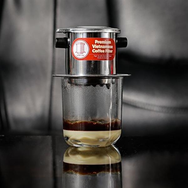 Thang Long Vietnamese Drip Coffee Maker Filter. Single Cup Serve. Inox. 6 oz Small Stainless Steel