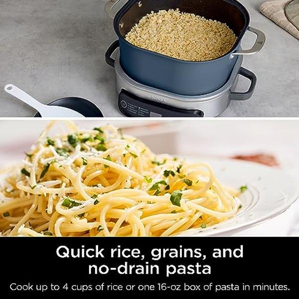 Ninja MC1101 Foodi Everyday Possible Cooker Pro, 8-in-1 Versatility, 6.5 QT, One-Pot Cooking, Replaces 10 Cooking Tools, Faster Cooking, Family-Sized Capacity, Adjustable Temp Cont