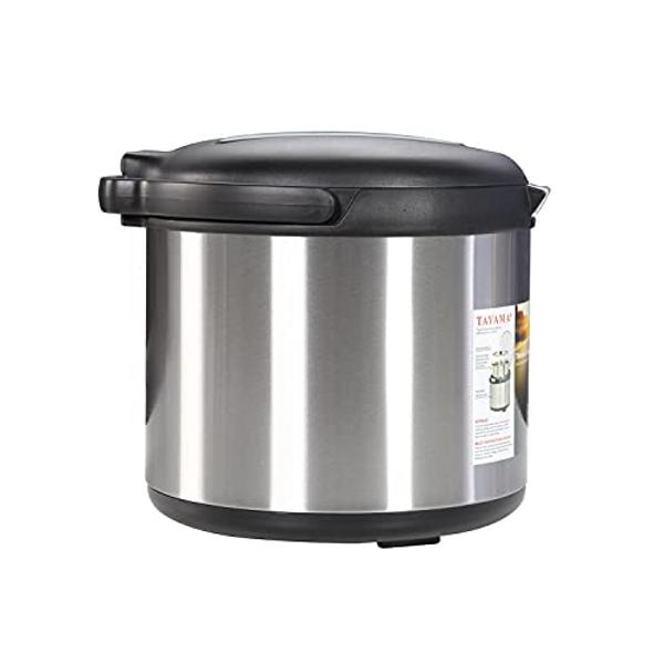 Hamilton Beach Programmable Slow Cooker with 6 Quart Stovetop-Safe Sear & Cook Crock & Travel Lid Lock for Portable Transport, Silver (33663)