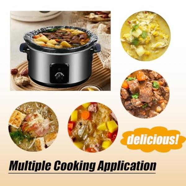 Triple Slow Cooker, 3 X 1.5QT Slow Cooker with 3 Cooking Settings, Buffet Servers and Warmers with Dishwasher-Safe Ceramic Pot, Glass Lid, Red