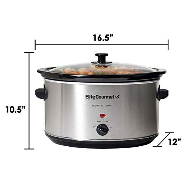Cuisinart PSC-350 3-1/2-Quart Programmable Slow Cooker, Silver, 9-1/2 in H x 9.1 in W x 12.67 in L