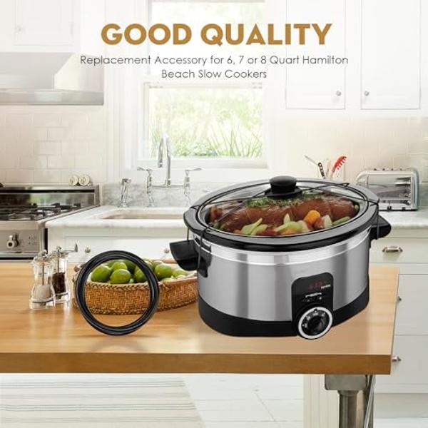 black Lid Latch Strap Rubber Band 6,7,8 quart Crock pot slow cooker WHT …