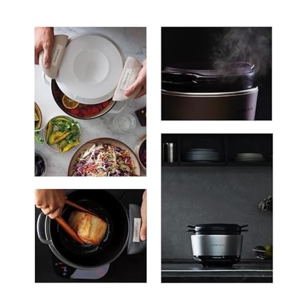 Vermicular Musui–Kamado (RICEPOT) | Cast Iron Induction Cooker | Precision Multicooker | Japanese Rice Cooker | Slow Cooker | Non-Toxic Enameled Cast Iron Pot | Charcoal | US Model