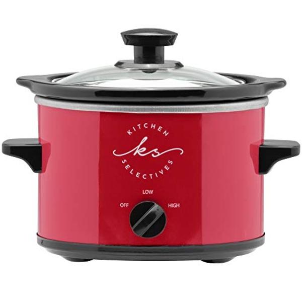 Kitchen Selectives Red 1½ Quart Round Slow Cooker