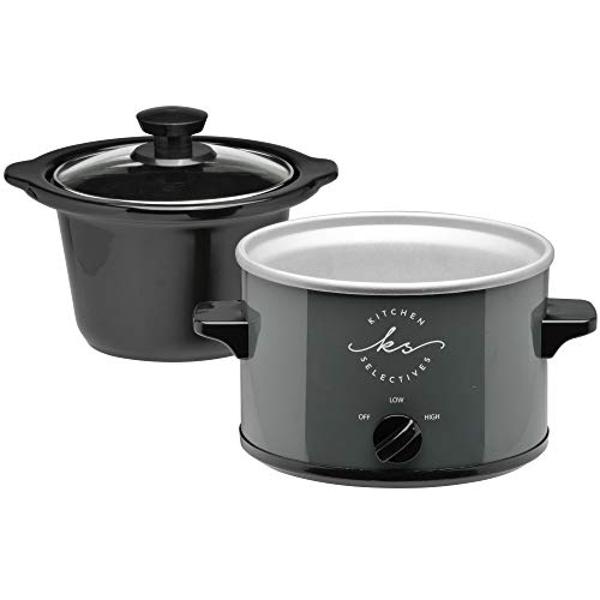 Kitchen Selectives 1.5 Qt Slow Cooker, Grey (SC-15GY)