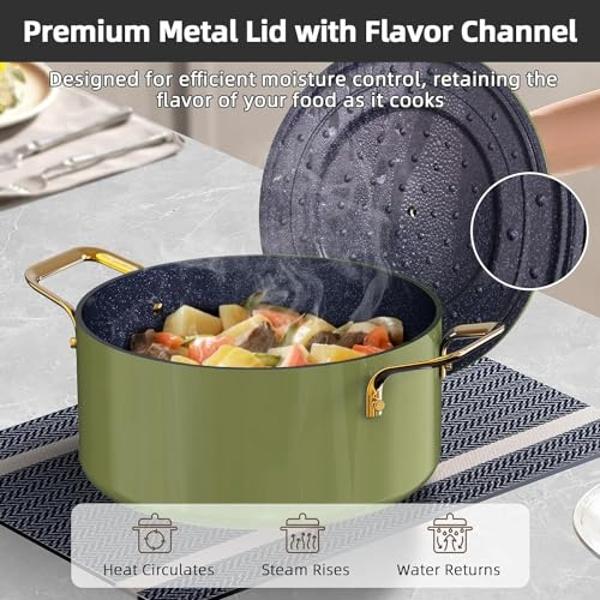 Cuisinart 17-Piece Cookware Set, Chef's Classic Nonstick Hard Anodized, 66-17