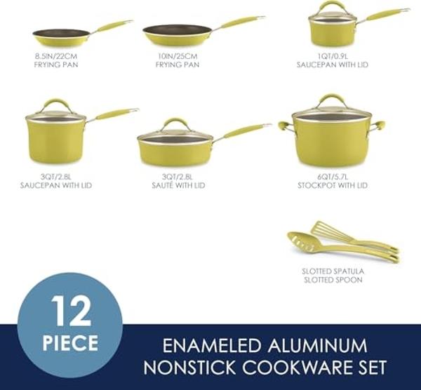 Blue Diamond 14 Piece Cookware Set, Diamond Infused PFAS & PFOA-Free Ceramic Nonstick Pots and Pans, Durable, Non Toxic, Metal Utensil Safe & Scratch Resistant, Dishwasher & Oven S