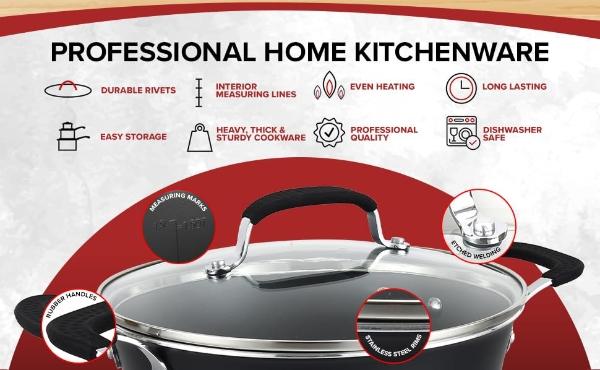 GreenPan Nova 10-Piece Cookware Pots and Pans Set, Oprah’s Favorite Things 2024, PFAS-Free Ceramic Nonstick, Fry, Sauté, Stockpot, Utensils, Lids, Induction Suitable, Dishwasher, O