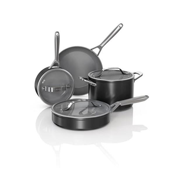 T-fal Specialty Nonstick Fry Pan Set 3 Piece, 8, 9.5, 11 Inch, Oven Broiler Safe 350F, Cookware, Pots and Pans Set Non Stick, Kitchen Frying Pans, Skillets, Durable, Dishwasher, Bl