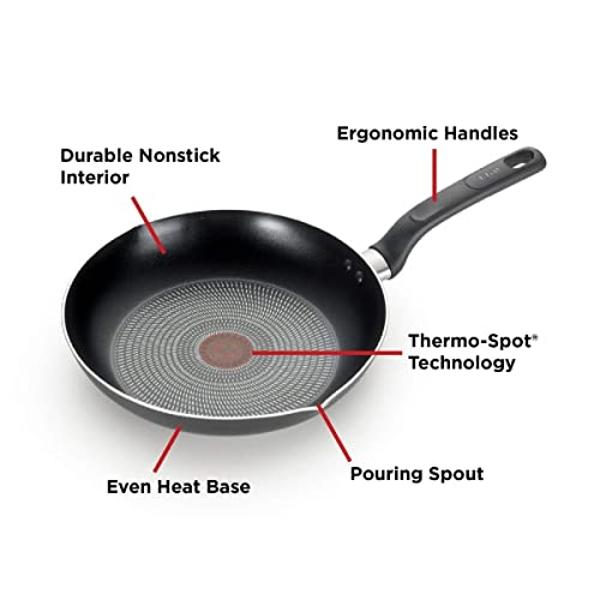 All-Clad HA1 Hard Anodized Nonstick Cookware Set 10 Piece Induction Oven Broiler Safe 500F, Lid Safe 350F Pots and Pans Black