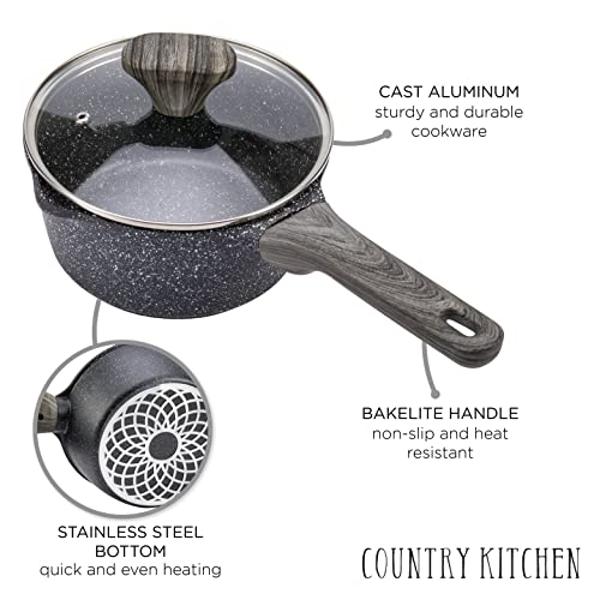 Ninja Ceramic Pro 11-Piece Cookware Set, Non-Stick Pots & Pans Set with Glass Lids, PTFE Free, Ceramic Coated, Oven Safe, All Stovetops & Induction Compatible, Midnight Blue, CW390