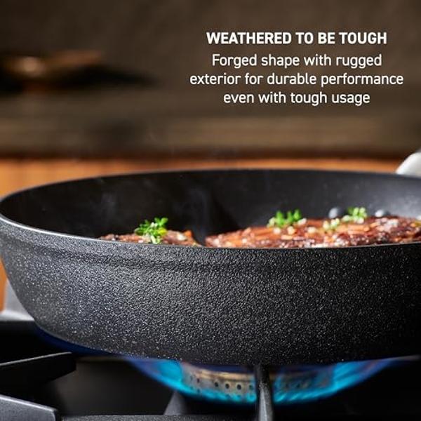 T-fal Preserve Ceramic, Ceramic Non Stick Cookware Set 13 Piece, Oven Broiler Safe 350F, Kitchen Set w/Frying Pans, Saucepans, Sautepan, Dutch Oven, Lids, Pan Protectors, Pots and 