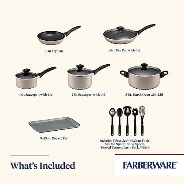 Cooks Standard Kitchen Cookware Sets Stainless Steel, Professional Pots and Pans Include Saucepan, Sauté Pan, Stockpot with Lids, 8-Piece, Silver