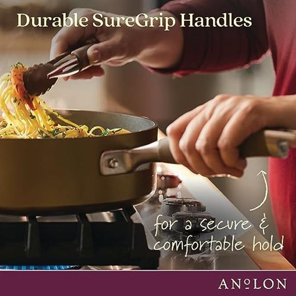 Cooks Standard Kitchen Cookware Sets Stainless Steel, Professional Pots and Pans Include Saucepan, Sauté Pan, Stockpot with Lids, 8-Piece, Silver