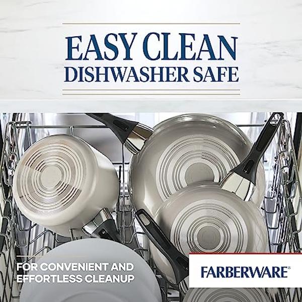 T-fal Preserve Ceramic, Ceramic Non Stick Cookware Set 13 Piece, Oven Broiler Safe 350F, Kitchen Set w/Frying Pans, Saucepans, Sautepan, Dutch Oven, Lids, Pan Protectors, Pots and 