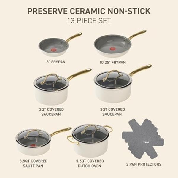 Farberware Classic Stainless Steel Cookware Pots and Pans Set, 15-Piece,50049,Silver