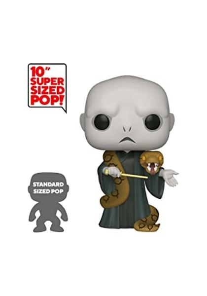 Funko Pop! Harry Potter: Harry Potter- 10" Voldemort with Nagini, Multicolor, Model:48037