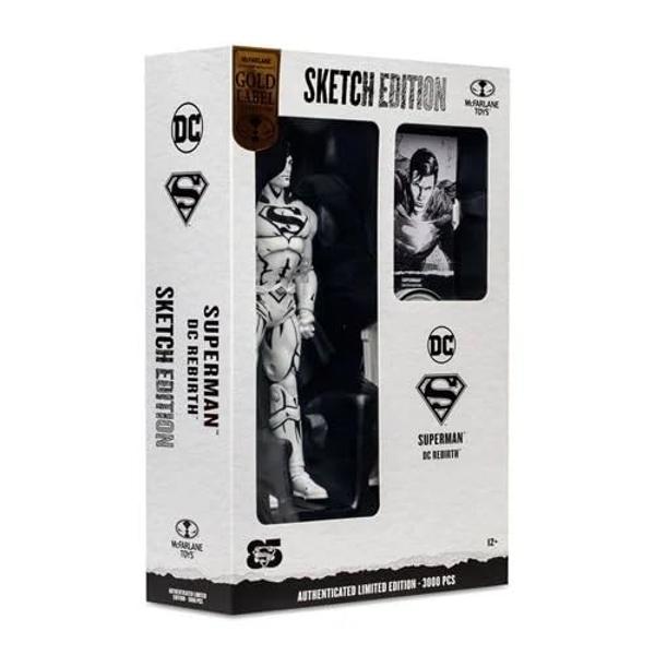 McFarlane Toys Superman DC Rebirth Sketch Edition SDCC 2023 Golden Label