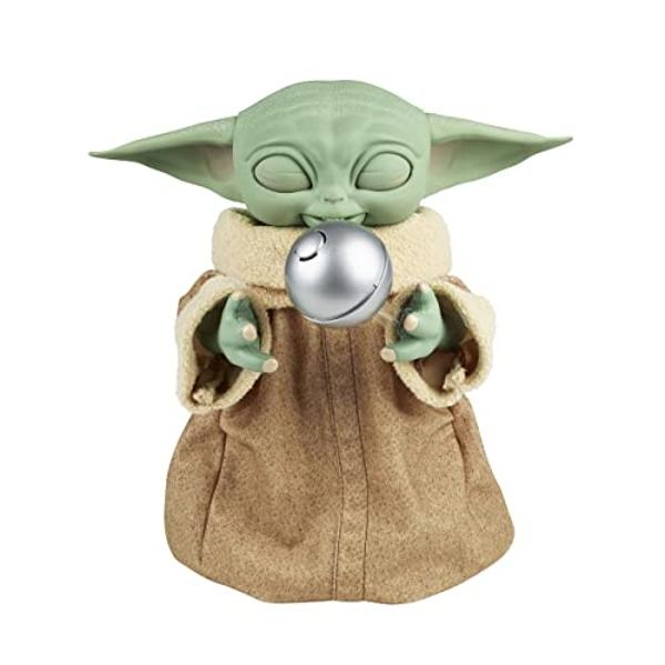 STAR WARS The Mandalorian Galactic Snackin' Grogu Animatronic Toy with Over 40 Sound and Motion Combinations, Interactive Toys