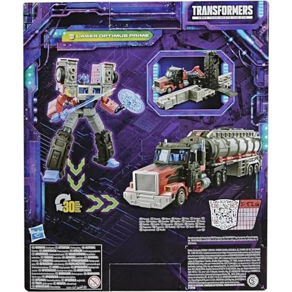 Transformers Toys Generations Legacy Series Leader G2 Universe Laser Optimus Prime Action Figure - Kids Ages 8 and Up, 7-inch