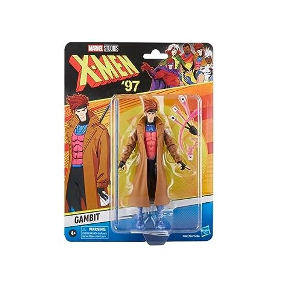Marvel Legends Series Gambit, X-Men ‘97 Collectible 6-Inch Action Figures