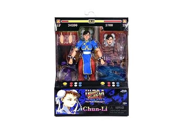 Street Fighter II 6" Chun Li Figure Action Figure, Toys for Kids and Adults