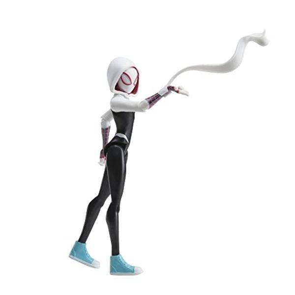 Marvel Spider-Man: Across The Spider-Verse Spider-Gwen Toy, 6-Inch-Scale Action Figure with Web Accessory, Toys for Kids Ages 4 and Up