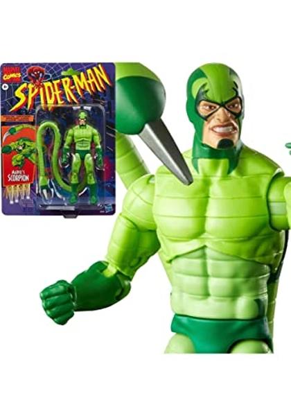 Marvel Legends Series Comics Scorpion 6-inch Action Figure Toy, 4 YEARS+, 5 Accessories