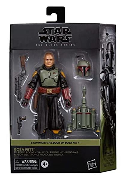 STAR WARS The Black Series Boba Fett (Throne Room) Toy 6-Inch-Scale The Book of Boba Fett Collectible Figure, Kids Ages 4 and Up