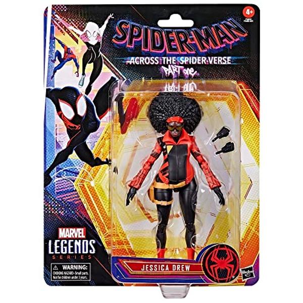 Marvel Legends Series Spider-Man Across The Spider-Verse Jessica Drew 6-inch Action Figure Toy, 2 Accessories