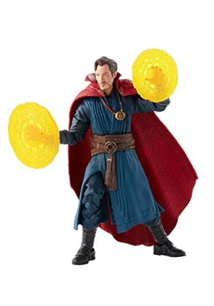 Spider-Man Marvel Legends Series Doctor Strange 6-inch Collectible Action Figure Toy and 4 Accessories and 1 Build-A-Figure Part(s), Multicolor