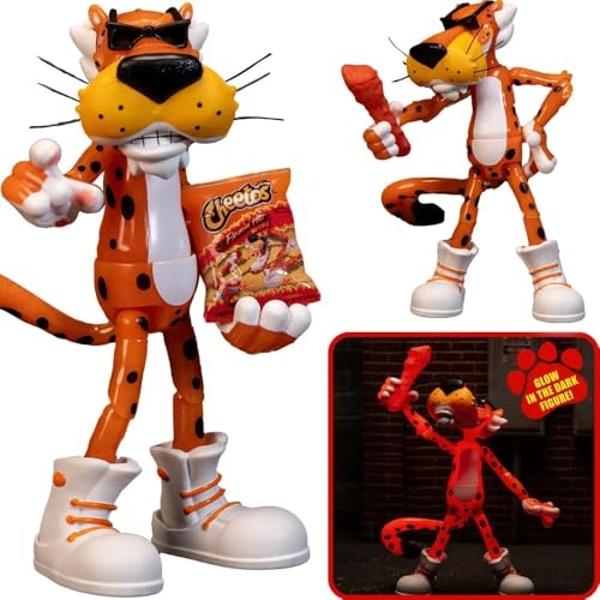 Jada Toys - Cheetos - Chester Cheetah Flamin' Hot Glow in The Dark Figure
