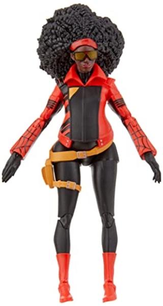 Marvel Legends Series Spider-Man Across The Spider-Verse Jessica Drew 6-inch Action Figure Toy, 2 Accessories